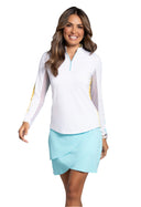 IBKUL Color Block L/S Mock Neck