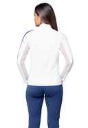 IBKUL Color Block Long Sleeve Mock Neck