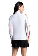 IBKUL Color Block Long Sleeve Mock Neck