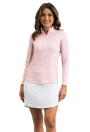 IBKUL Striped L/S Mock Neck