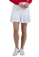IBKUL White Flounce Skort