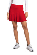 IBKUL Red Flounce Skort