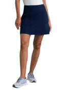 IBKUL Navy A-Line Skort