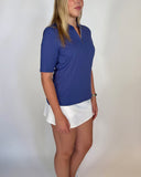 Velocity Short Sleeve Zippered Top