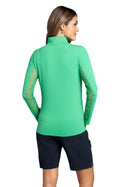 IBKUL L/S Mock Neck Green