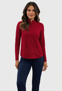 IBKUL Ruby L/S Mock Neck