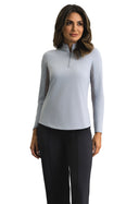 IBKUL L/S Mock Neck Platinum