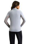 IBKUL L/S Mock Neck Platinum
