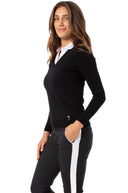 Black Long Sleeve V-Neck Sweater