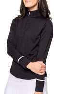 Golftini Long Sleeve Fabulous Black Pullover