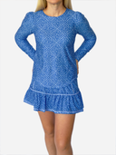 Royal Blue Geo Lawley Print Skirt