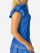 Royal Blue Flutter Top