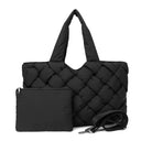 Cloud Woven Black Tote
