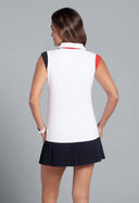 IBKUL Color Block Sleeveless Polo