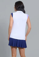 IBKUL Color Block Sleeveless Polo