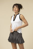 The Stevie Top - White/Black
