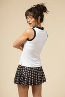 The Stevie Top - White/Black