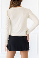Cream Long Sleeve Crew