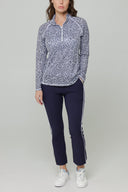 Navy Geo Hamilton Top