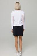 IBKUL Straight Black Skort