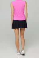 IBKUL Hot Pink Sleeveless Polo