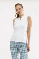 The Kennedy Top - White/Seasalt