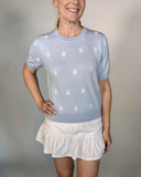 Short Sleeve Lily Par Sweater