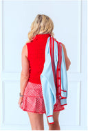 Liberty Houndstooth Ruffle Skirt