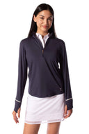 Golftini Long Sleeve Fabulous Mock Pullover