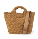 Mini Woven Camel Tote