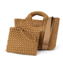 Mini Woven Camel Tote