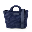 Mini Woven Navy Tote