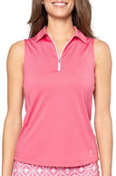Golftini Sleeveless Zip Polo