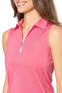 Golftini Sleeveless Zip Polo