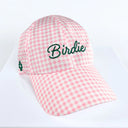 Pink Gingham Birdie Hat
