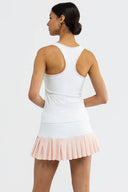 Mae Tank - White/Melon