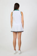 Fresh Air Sleeveless White Polo