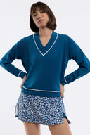Candace Pullover - Porcelain
