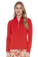 Swing Control Long Sleeve Zipper Top