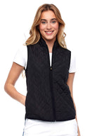 Swing Control Black Quilted Vest