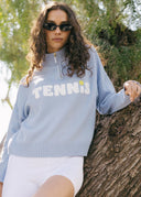 Madison Quarter Zip Tennis Sweater