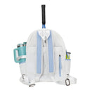 Tennis Courtside Backpack - White/Sky Blue