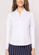 Golftini LS White Cool Girl Polo