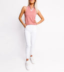 Lucky in Leather Mauve Polo