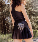 Lucky in Leather Skirt