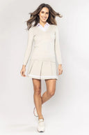 Khaki V-Neck Sweater