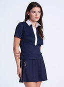 Rib Line Short Sleeve Polo