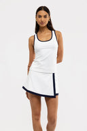 Birdie Skort - White/Navy