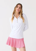 Amelia 15" Pique Flounce Skort
