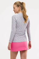 Carey ¼ Zip Pullover – Falling Petals